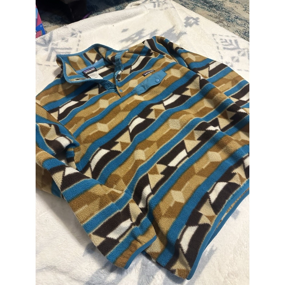 Patagonia Synchilla Womens Size Large   25455 FA14 Aztec Y2K VTG Fleece Retro X